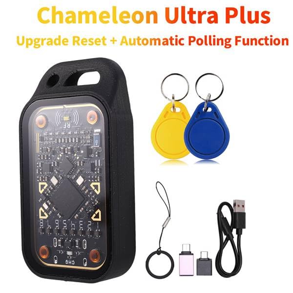 Chameleon Ultra Plus UID/CUID RFID Smart Card Emulator 13,56M 125Khz IC ID Karte Dekodierung Rücksetzen + Automatisches Abfragen + Schlüsselanhänger