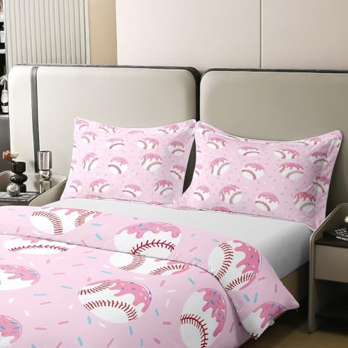 Couvre-lit 140x200 motif baseball glace idée cadeau anniversaire - 5