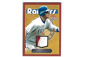 HANK BLALOCK 2004 Fleer Platinum Nameplates Team #HB Game Worn JERSEY PATCH Card!