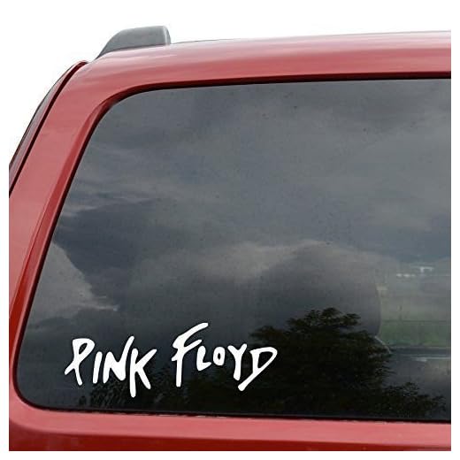 LA DECAL Pink Floyd Rock Band Car Window Vinyl Decal Sticker 8" White