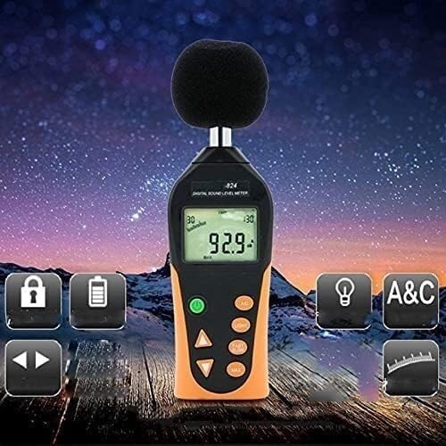 Detector de ruido, medidor decibelios, comprobador, instrumento nivel sonido alta precisión