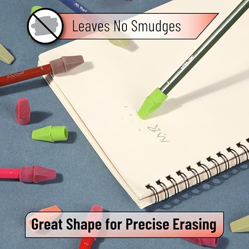 Image of Mr. Pen- Pencil Erasers Toppers, 120 Pack, Late Harvest Color Scheme, Latex Free, No Smudge, Mr Pen Erasers for Pencils