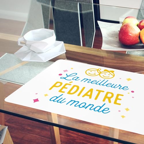 Napperons blanc la meilleure pédiatre grand format protège table liège - 6