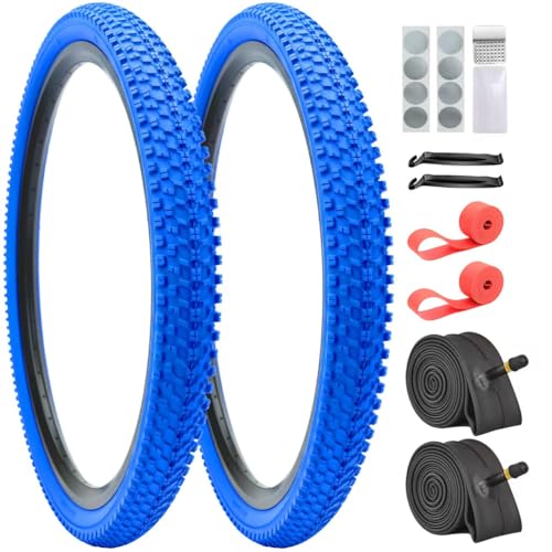 SIMEIQI Color Tires 24″x1.95″ 26″x1.95″ 2 Pack 24/26 Bike