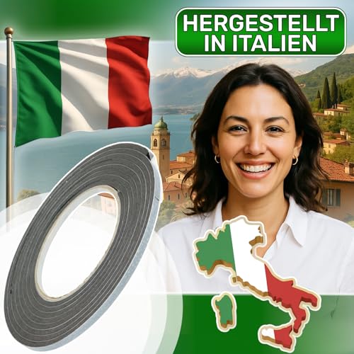 Ceranfeld Dichtungsband Universal 2,5 m x 5 mm x 3 mm mit Originalcode 482000023159 482000079420 C00096281 481010737559 für Indesit für Whirlpool - Garantie 5 Jahre - MADE IN ITALY - ONIX TECH