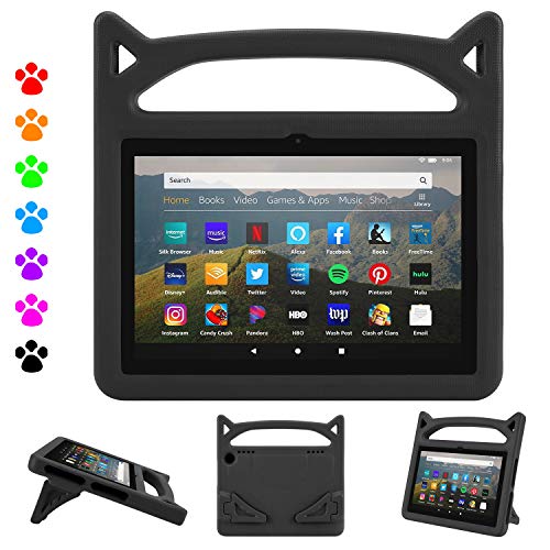 Case for All-New 8 & 8 Plus Tablet (10th Generation, 2020 Release), Dinines Shockproof Light Weight Kids Case for Amazon 8 inch Tablet/8 Plus Tablet, Black