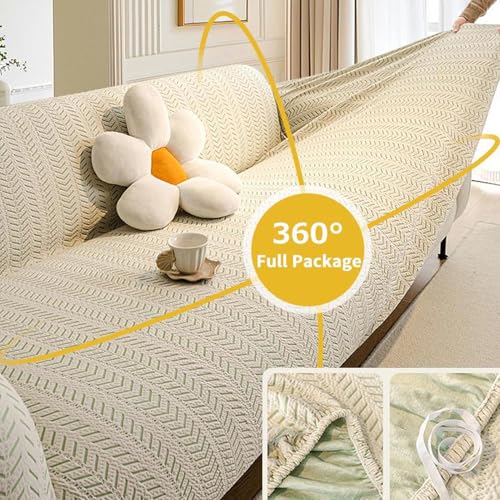Housse de canapé élastique en textile noble lavable