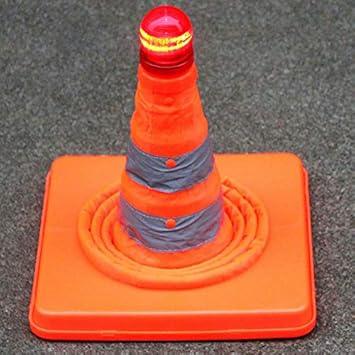 ELECTROPRIME 0A81 LED Road Hazard Skip Light Lamp Scaffolding Traffic Cone Safety Strobe