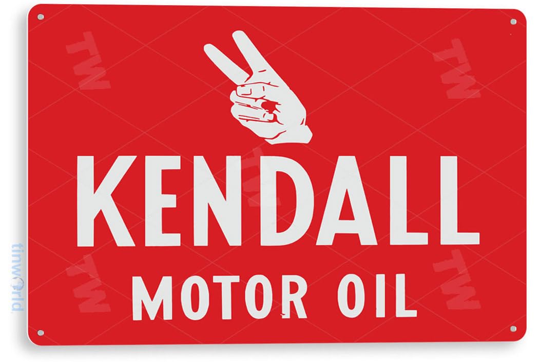 Amazon.com: Tinworld Tin Sign: Kendall Motor Oil Metal Decor Wall