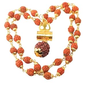 RUDRAKSHA TRISHUL Gold Cap MALA 8 51b9N9KMHuL. SL500 . SS300