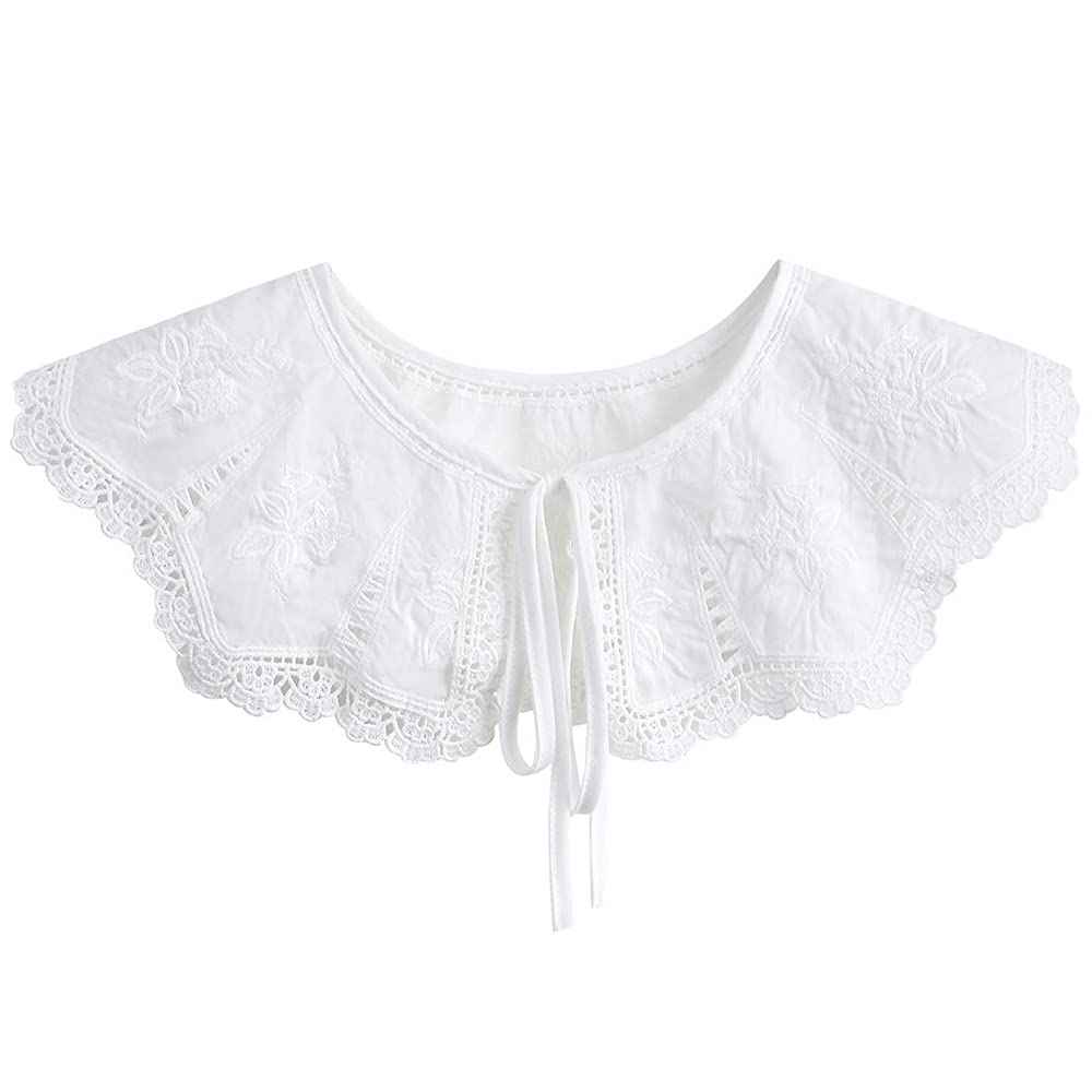 LoudSung Shawl False Collar Detachable Blouse Half Shirts Fake Collar Multi Style Elegant for Women Girls