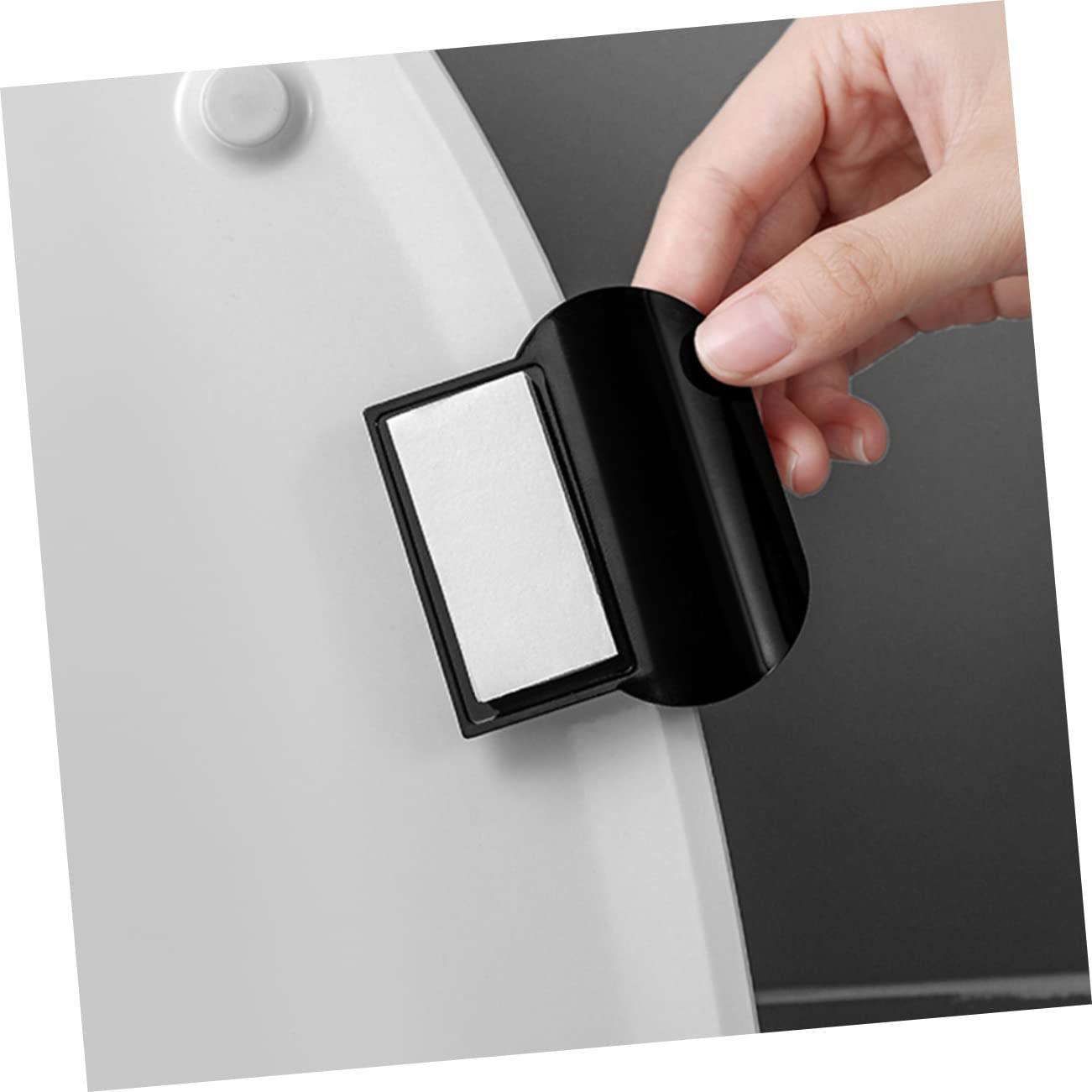 QUARKZMAN 2 Pcs Toilette Couvercle Lifter, Auto Adhésif Toilette Siège Lève-Personne Toilette Siège Poignée Élévateur Outils Éviter Toucher Toilette