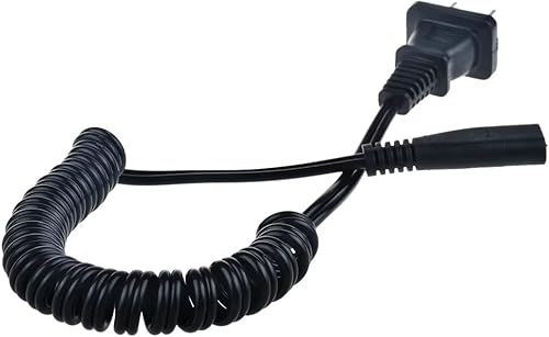 Miniatura 3 de Adaptador de cable de alimentación de 2 clavijas compatible con la mayoría de los modelos de cable de afeitadora en espiral