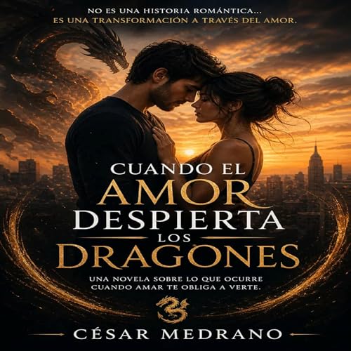 Diseño de la portada del título Cuando El Amor Despierta Los Dragones