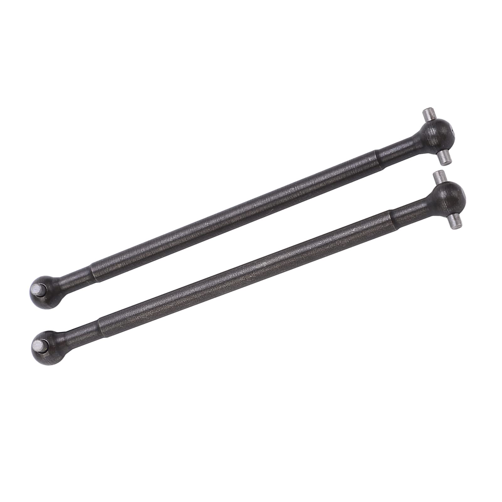 Socobeta 2Pcs RC Rear Drive Shaft,Steel Black RC Toy Car Accessory Parts for ZD Racing 10 7191 1/10 RC Off Road Vehicle Toys Games