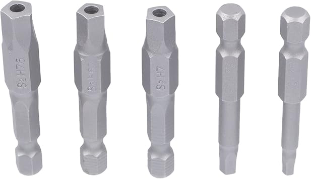 5pcs Magnetic Pentagon Head Screwdriver Bits Set 1/4 Inch Hex Shank Security Tamper Proof Pentagonal Drive Bit Five-sided Figure Screw Driver Drill Bit for Electric Hand Screwdrivers