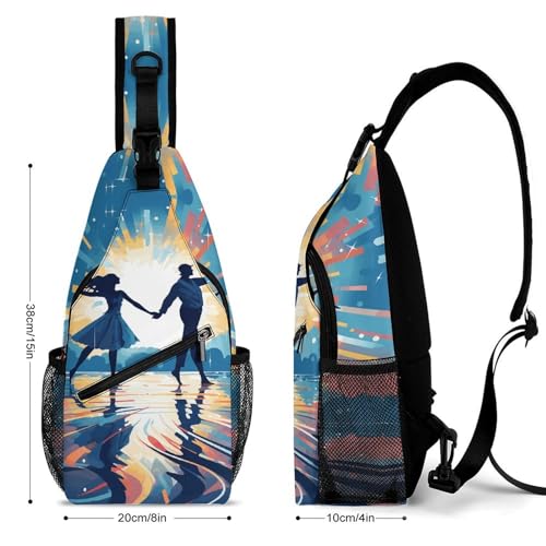 Bolso cruzado tipo sling para senderismo y uso casual miniatura 2