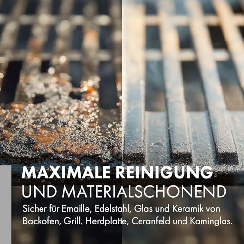 SPEEDAP Backofen- und Grillreiniger | 500 ml Schaum | kraftvoller Reiniger und Fettlöser für Backofen, Grill, Herdplatte, Ceranfeld und Kaminglas | löst selbst stark eingebrannten & rußigen Schmutz