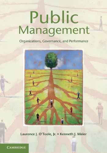 Public Management: Organizations, Governance, and Performance