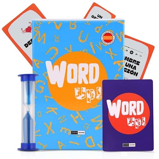 ¡Novedad! - WordUP! Juego de Mesa Familiar | Juego de Cartas | De 2 a 8 Jugadores | Apto para Mayores de 8 años y Adultos | Duración : 30 Minutos | Ideal para Jugar con Amigos y Familia | ESPAÑOL | Ya disponible en tu tienda friki favorita! En mundofriki.es!