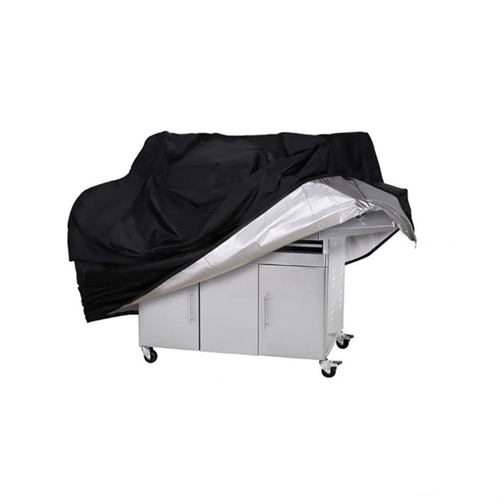 IWBR Pokrowiec na grilla na zewnątrz wodoodporny do Weber Heavy Duty osłona grilla przeciwdeszczowa osłona na grilla na zewnątrz okrągły grill do grillowania czarny（190T (Color : 7)
