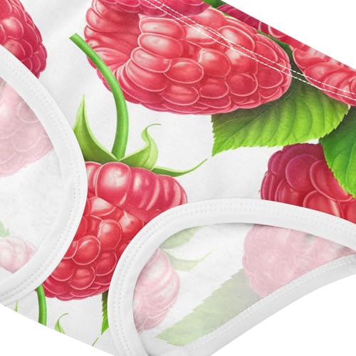 Cotton Toddler Underwear Floral Cute Strawberry Pink Panties Little Girl Artistic Briefs Underpants 2t4