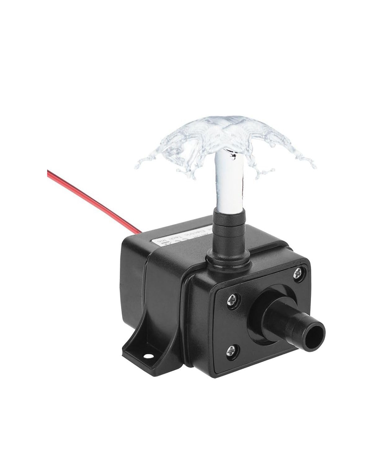 Flojoy Brushless 12V DC Submersible Water Pump, Lift 3M, Flow 240L/H, 8mm Inlet/Outlet – Quiet Mini Pump for Aquarium, Fountain, Hydroponics, DIY Projects 4.8W