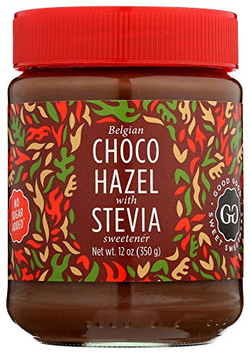 Belgian Choco Hazel with Stevia and Maltitol 12 oz (350g) - No Added Sugar - A healthy and delicious Option For Those Who Love Chocolate Spreads - Gluten Free - Vegetarian Friendly
