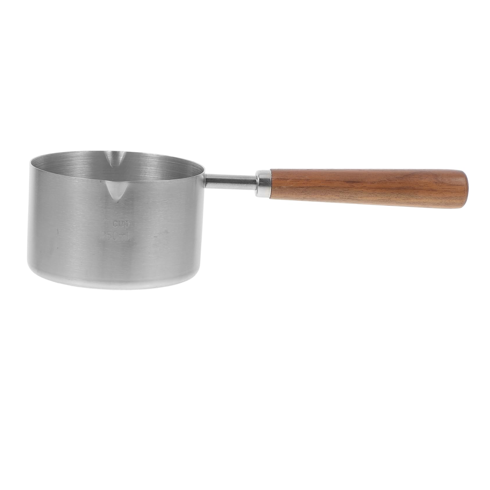 Sosoport 5stücke Hundezubehör Edelstahl Futtermaß Mit Holzgriff Präzise Messbecher Für Hundefutter Und Katzenfutter Langlebig Und Wiederverwendbar Für Große Behälter