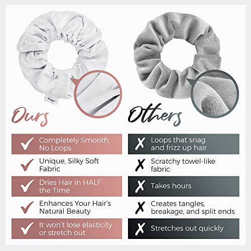 Prendedores de toalha de microfibra para secagem de cabelo da The Perfect Haircare - Anti-frizz e se