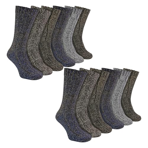 Chaussettes en laine d'alpaga homme thermorégulatrices et côtelées Sock Snob