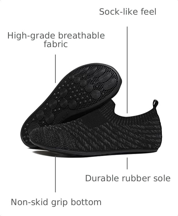 Image of SLEVEL Lightweight Non Slip Travel Indoor Grip House Slipper Socks Unisex Adult Around The House Floor Home Shoes for Women Men