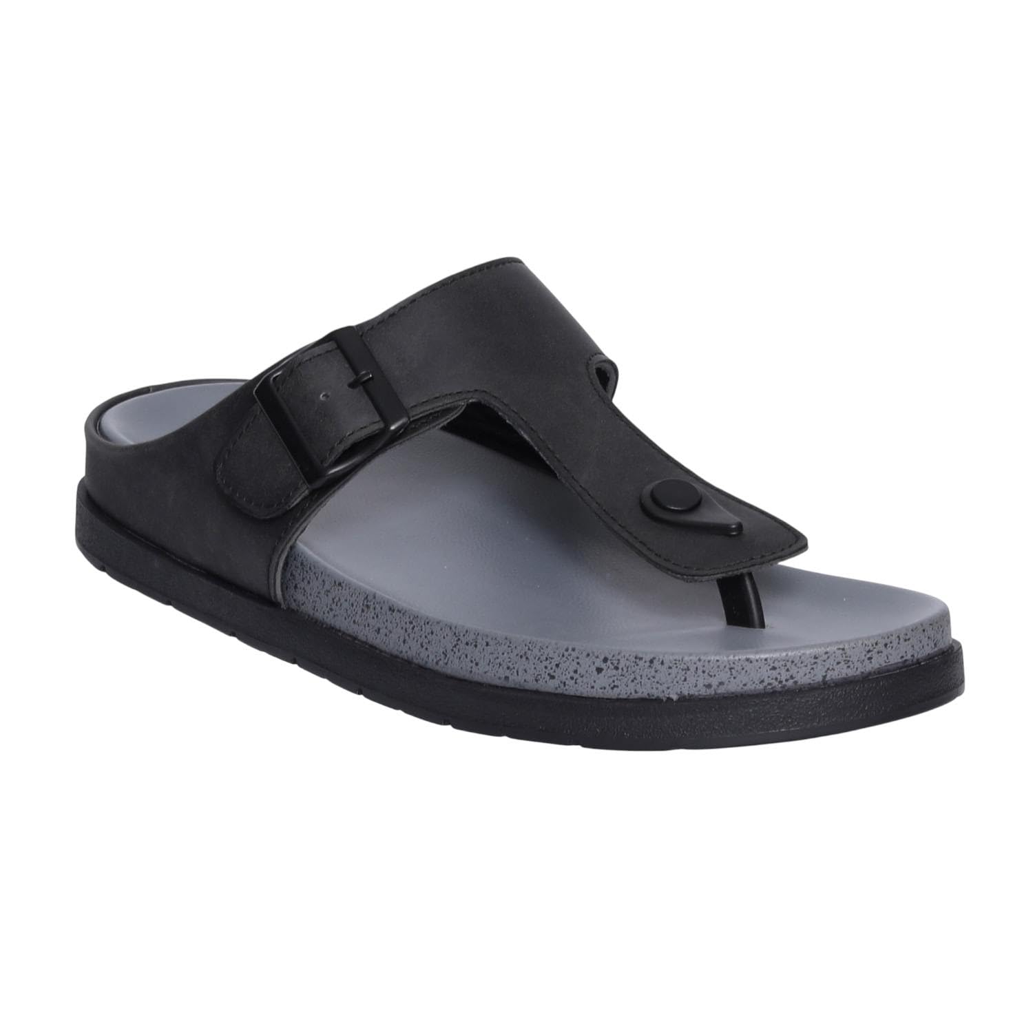 dover Mens Black Classic Strap Sandal-picture-18