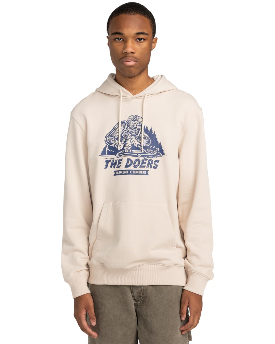 Element Timber Shaper - Pullover Hoodie - Men - Beige.