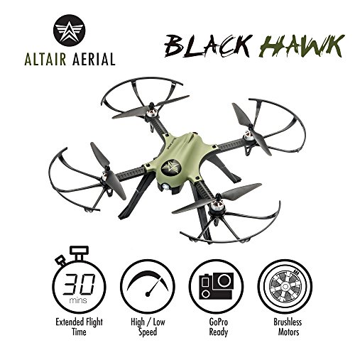 image for Altair Aerial Blackhawk Long Range & Flight Time Drone w Camera Mount 