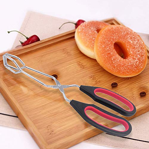POLARHAWK Scissor Cooking Tongs,Stainless Steel Kitchen Tongs with Comfortable Red Handle for Cooking Barbecue, BBQ, Grilling, Frying,3 Pack- 9 Inch & 11 Inch & 13 Inch