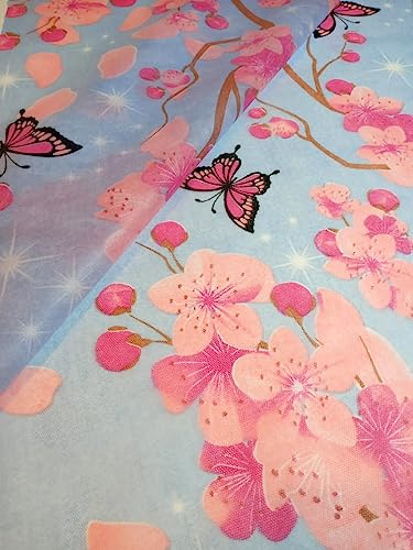 Tnt Estampado Jardim Encantado Borboleta 2,00m X 1,40m.