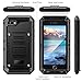Beasyjoy for iPhone SE 3rd 2022/iPhone SE 2nd 2020 Case Waterproof, for iPhone 7/8 Case, Heavy Duty Metal Case with Screen Protector, Military Grade Defender Full Body Protective Phone Case, Black