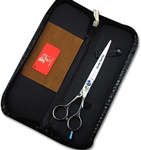 high-end Professional pet Care 7/7.5/8/9/10 inch pet Scissors 440C Steel Silver (7.0inch Cutting Scissors)