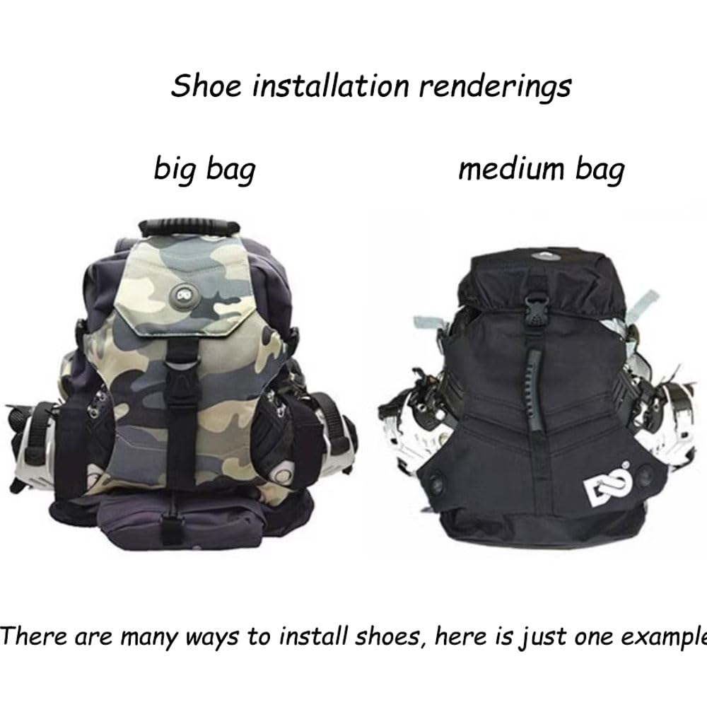 Mochila de Almacenamiento impermeable de tela oxford, Práctica Bolsa para Patines en Línea, Mochila de Patines para Niños y Adultos, Elegante Bolsa para Patines de Hielo, Accesorio Tipo de Patines