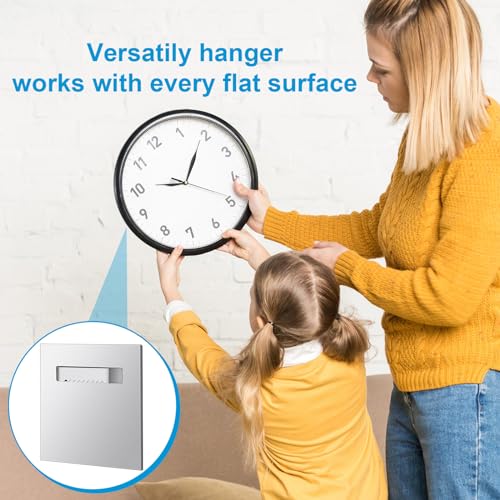 Image of Tandefio 6 Pack Self Adhesive Hanger 3.15 x 3.15 Hangers Adhesive Picture Hanging Plate Kit for Mirrors and Hanging Art / Photos on Acrylic, Glass, Aluminum or Other Flat Panels