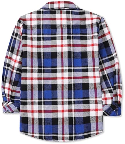 Image of Betusline Boy and Men Button Down Plaid Shirt | Soft,Breathable and Comfortable Fabric