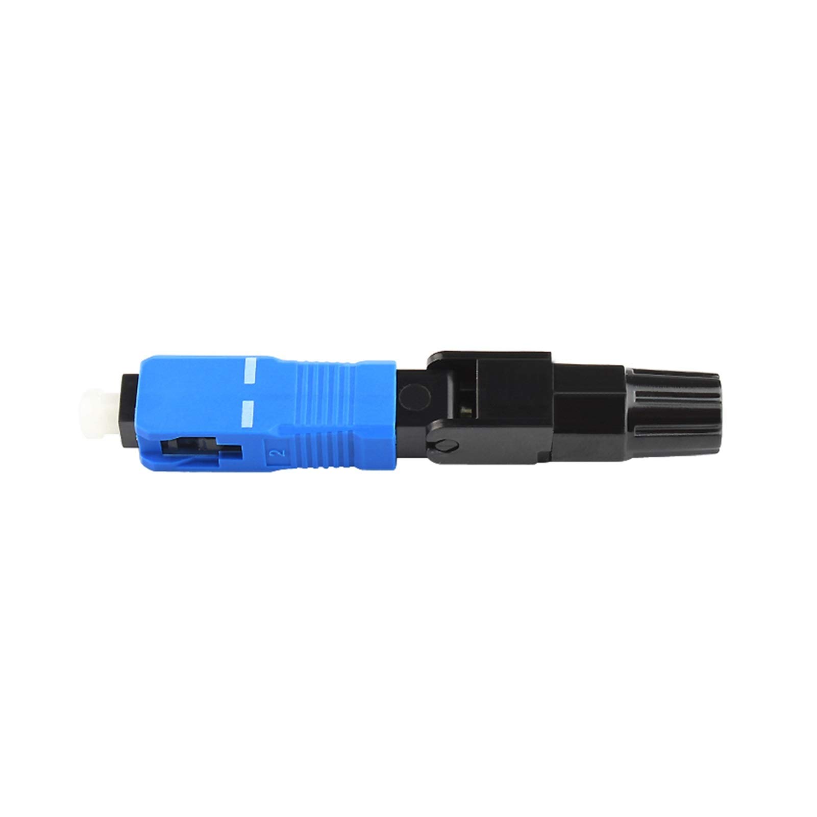Xiaohu Adaptateur de convertisseur à Fibre Optique 100pcs/boîte 0.3db SC Connecteur Rapide de Fibre Optique UPC 100 SC Connecteur Rapide Bleu Fibre Optique Fibre Fibre SC Conn connecteur Rapide