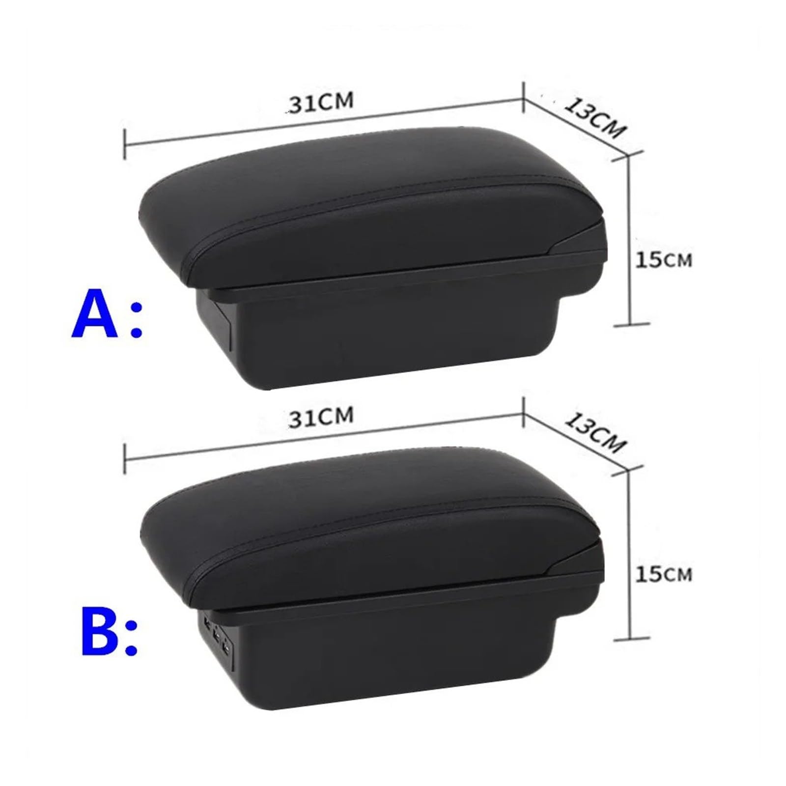 Per Polo 9N 3 Mk4 2002-2009 Scatola Portaoggetti Per Bracciolo Per Auto