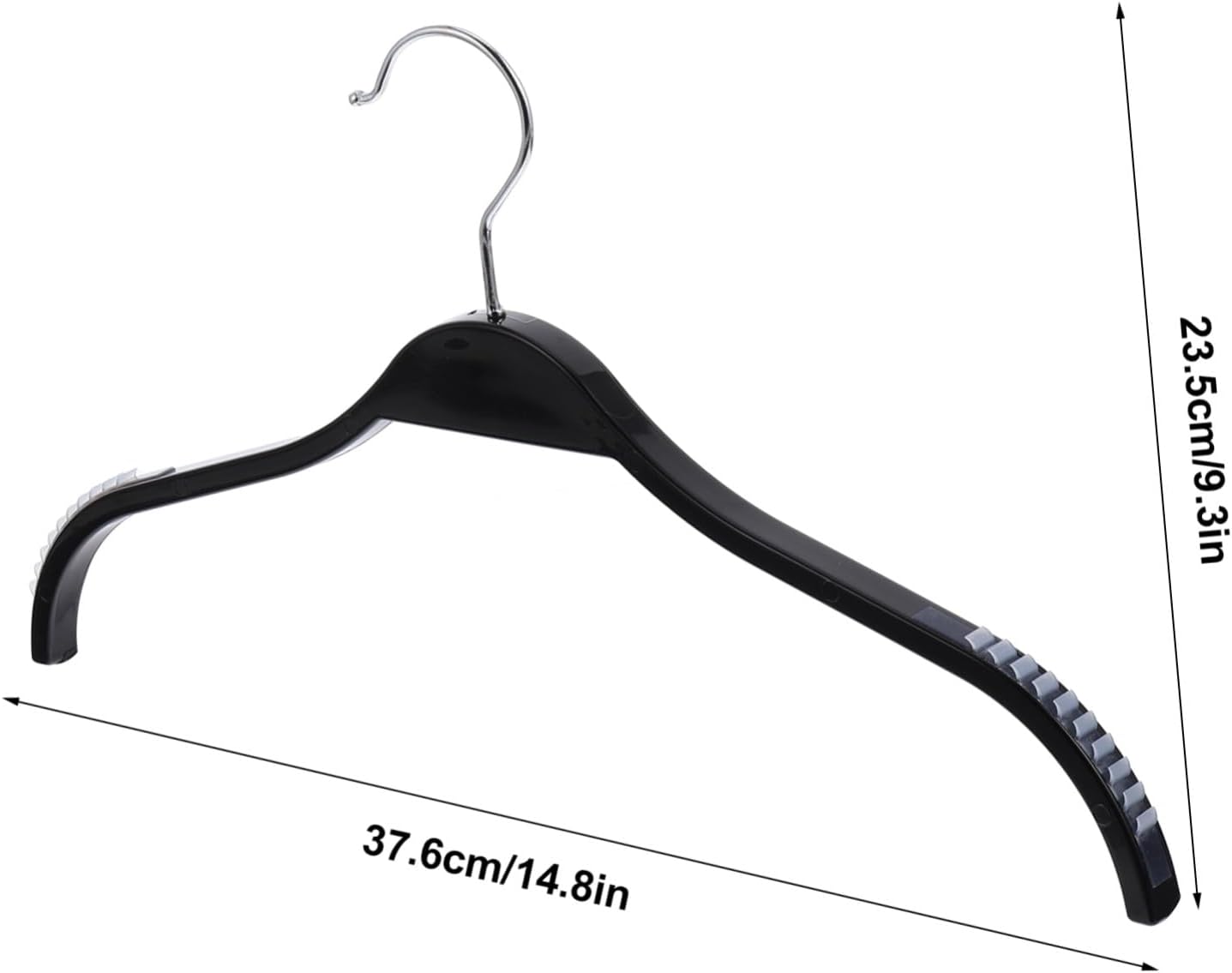 Plastic Coat Hangers Anti-Skid Sun-Resistant Lightweight Clothes Hangers with Semicircle Shoulder Protection for Drying and Wardrobe Storage