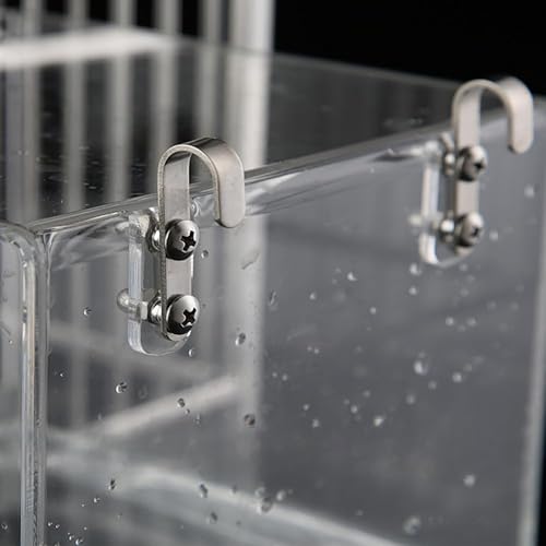 Miniatura 3 de Caja de baño de acrílico para pájaros, baño colgante para pájaros,Baño a prueba de fugas de loro,Accesorio de jaula de ducha de suministros