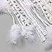 Dream catcher Handmade Traditional White Feather Wall Hanging Car Hanging Home Decoration Ornament Decor Ornament Craft Gift