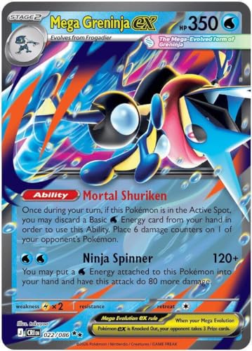 Pokemon - Mega Greninja ex 022/086 - Chaos Rising - Double Rare - Single Card