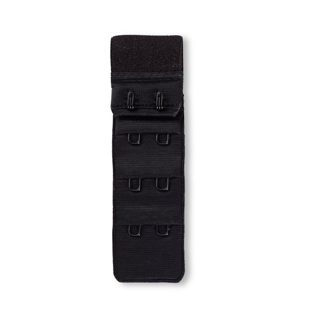 Prym Bra Extender Hooks, Cotton, Black, 25 mm