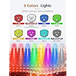 Red Light Therapy Mask for Face, 3 Modes Portable Face Mask Light Therapy with Remote,Near-Infrared Light 850nm Face Mask with Timing Settings,Red Light Therapy at Home 288 LED Beads - Image 3